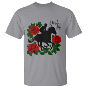 Vintage Jockey and Roses Horse Racing Graphic T Shirt Classic Derby Day Fan TS02 Sport Gray Print Your Wear