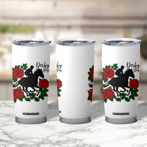 Vintage Jockey and Roses Horse Racing Graphic Tumbler Cup Classic Derby Day Fan TS02 Print Your Wear