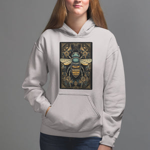 Dark Academia Spiritual Bumble Bee Tarot Card Hoodie TS02 Ice Gray Printyourwear
