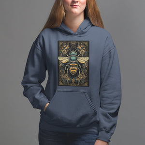 Dark Academia Spiritual Bumble Bee Tarot Card Hoodie TS02 Navy Printyourwear
