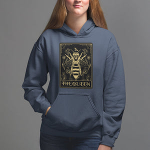Dark Academia Spiritual The Queen Bee Tarot Card Hoodie TS02 Navy Printyourwear