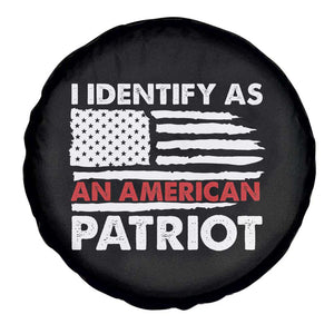 Patriotic Spare Tire Cover I Identify As An American Patriot American Flag TS02 Print Your Wear