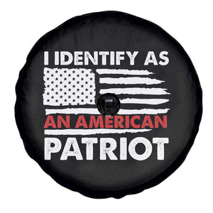 Patriotic Spare Tire Cover I Identify As An American Patriot American Flag TS02 Print Your Wear