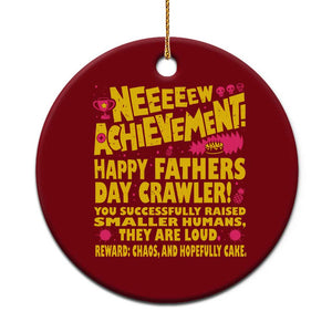 New Achievement Happy Fathers Day Crawler Ceramic Ornament Funny Gamer Dad LitRPG Gaming Milestone