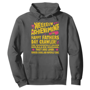 New Achievement Happy Fathers Day Crawler Hoodie Funny Gamer Dad LitRPG Gaming Milestone