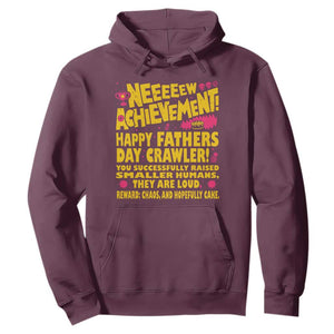 New Achievement Happy Fathers Day Crawler Hoodie Funny Gamer Dad LitRPG Gaming Milestone