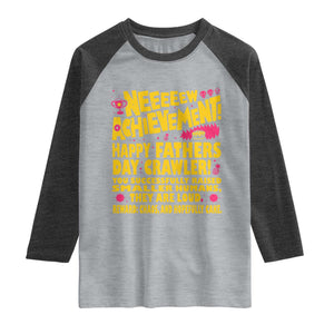 New Achievement Happy Fathers Day Crawler Raglan Shirt Funny Gamer Dad LitRPG Gaming Milestone