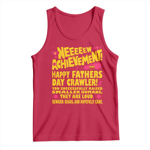 New Achievement Happy Fathers Day Crawler Tank Top Funny Gamer Dad LitRPG Gaming Milestone