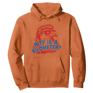 WTF Is A Kilometer Funny American Bald Eagle Hoodie Patriotic 4th of July Humor