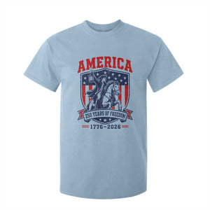 250 Years of Freedom Paul Revere Midnight Ride T Shirt For Kid Patriotic Historical Revolution American Flag Shield