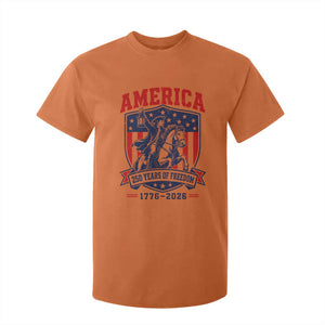 250 Years of Freedom Paul Revere Midnight Ride T Shirt For Kid Patriotic Historical Revolution American Flag Shield