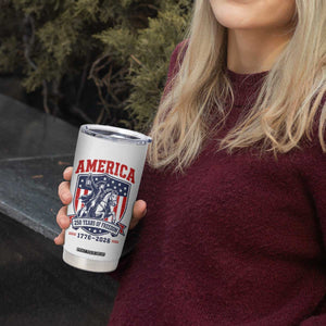 250 Years of Freedom Paul Revere Midnight Ride Tumbler Cup Patriotic Historical Revolution American Flag Shield TS02 Print Your Wear