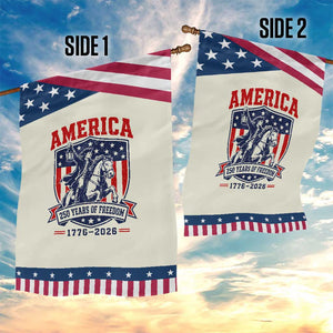 250 Years of Freedom Paul Revere Midnight Ride Patriotic Garden Flag Historical Revolution American Flag Shield