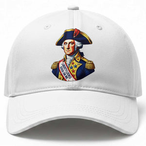 George Washington Patriotic History Graphic Baseball Cap Liberty Looks Good On Me 4th of July Founding Father Humor