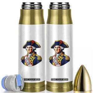 George Washington Patriotic History Graphic Bullet Tumbler Liberty Looks Good On Me 4th of July Founding Father Humor