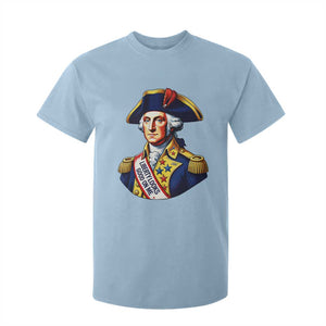 George Washington Patriotic History Graphic T Shirt For Kid Liberty Looks Good On Me 4th of July Founding Father Humor