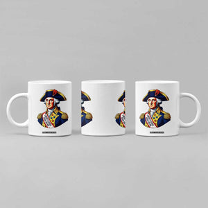 George Washington Patriotic History Graphic Coffee Mug Liberty Looks Good On Me 4th of July Founding Father Humor TS02 Print Your Wear