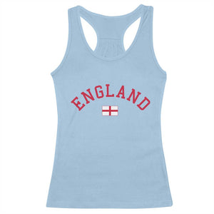 Vintage England Flag Pride Racerback Tank Top Patriotic St Georges Cross Heritage