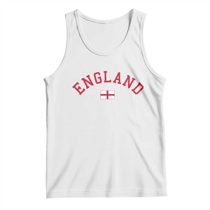 Vintage England Flag Pride Tank Top Patriotic St Georges Cross Heritage