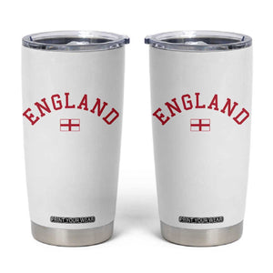 Vintage England Flag Pride Tumbler Cup Patriotic St Georges Cross Heritage