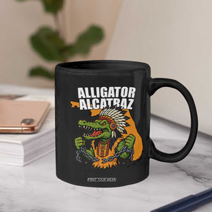 Native Alligator Alcatraz Coffee Mug Florida Gator Break The Chain TS02 Print Your Wear