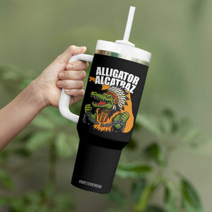 Native Alligator Alcatraz Tumbler With Handle Florida Gator Break The Chain TS02 Print Your Wear