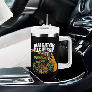 Native Alligator Alcatraz Tumbler With Handle Florida Gator Break The Chain TS02 Print Your Wear