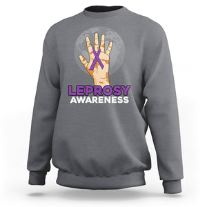 Leprosy Awareness Sweatshirt TS02 Charcoal Printyourwear