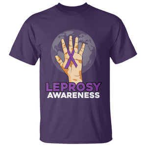 Leprosy Awareness T Shirt TS02 Purple Printyourwear