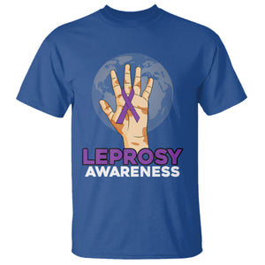 Leprosy Awareness T Shirt TS02 Royal Blue Printyourwear