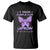 Leprosy Awareness T Shirt I Wear Purple For Leprosy Awareness TS02 Black Printyourwear