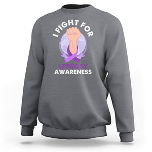 Leprosy Awareness Sweatshirt I Fight For Leprosy Awareness TS02 Charcoal Printyourwear