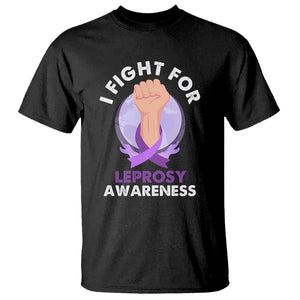 Leprosy Awareness T Shirt I Fight For Leprosy Awareness TS02 Black Printyourwear