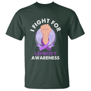 Leprosy Awareness T Shirt I Fight For Leprosy Awareness TS02 Dark Forest Green Printyourwear