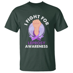 Leprosy Awareness T Shirt I Fight For Leprosy Awareness TS02 Dark Forest Green Printyourwear