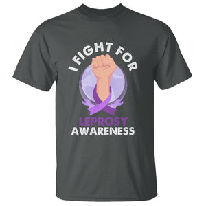Leprosy Awareness T Shirt I Fight For Leprosy Awareness TS02 Dark Heather Printyourwear