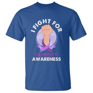 Leprosy Awareness T Shirt I Fight For Leprosy Awareness TS02 Royal Blue Printyourwear