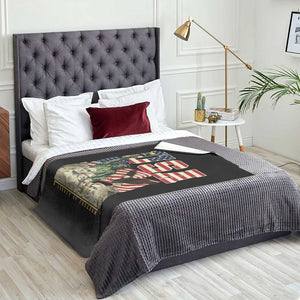 USA Legacy of Freedom Throw Blanket Patriotic Statue of Liberty Bald Eagle Mount Rushmore Graphic TS02 Print Your Wear