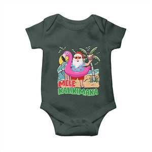 Christmas in Hawaii Baby Onesie Mele Kalikimaka Hawaiian Tropical Beach Santa TS02 Print Your Wear