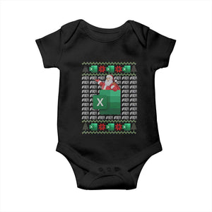 Funny Christmas Accountant Baby Onesie Excel REF Error Spreadsheet Santa Gift TS02 Black Print Your Wear