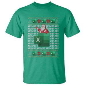 Funny Christmas Accountant T Shirt Excel REF Error Spreadsheet Santa Gift TS02 Irish Green Print Your Wear