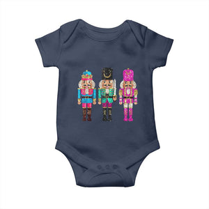 Christmas Nutcracker Baby Onesie Sequin Sparklle Festive Xmas Vintage TS02 Navy Print Your Wear