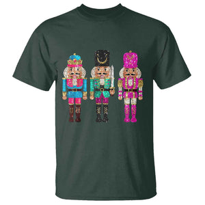 Christmas Nutcracker T Shirt Sequin Sparklle Festive Xmas Vintage TS02 Dark Forest Green Print Your Wear