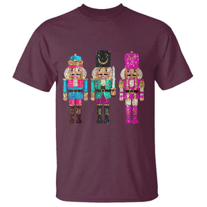 Christmas Nutcracker T Shirt Sequin Sparklle Festive Xmas Vintage TS02 Maroon Print Your Wear
