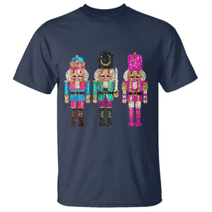 Christmas Nutcracker T Shirt Sequin Sparklle Festive Xmas Vintage TS02 Navy Print Your Wear