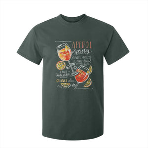 Aperol Spritz T Shirt For Kid Cocktail Recipe Drinking Lover Gift TS02 Dark Forest Green Print Your Wear