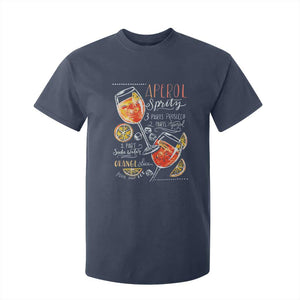 Aperol Spritz T Shirt For Kid Cocktail Recipe Drinking Lover Gift TS02 Navy Print Your Wear