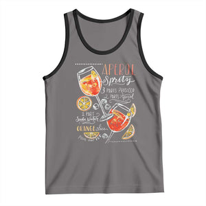 Aperol Spritz Tank Top Cocktail Recipe Drinking Lover Gift TS02 Deep Heather Black Print Your Wear