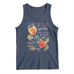 Aperol Spritz Tank Top Cocktail Recipe Drinking Lover Gift TS02 Navy Print Your Wear