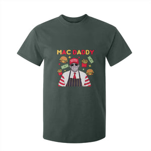 Funny Donald Trump 2024 T Shirt For Kid Mac Daddy America Fast Food TS02 Dark Forest Green Print Your Wear